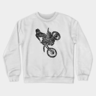 Motocross extreme black and white Crewneck Sweatshirt